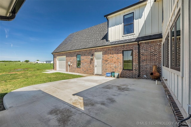 5393 W 184th St S, Mounds, OK 74047 - view of patio featuring an attached garage