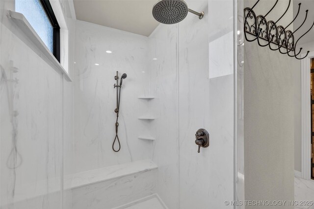 5393 W 184th St S, Mounds, OK 74047 - full bathroom with a marble finish shower