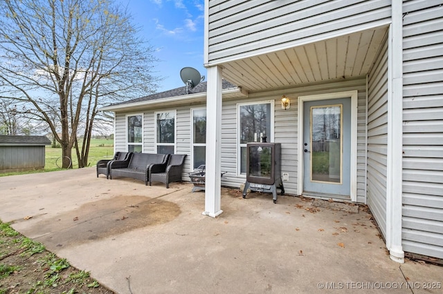 view of patio / terrace with an outdoor hangout area