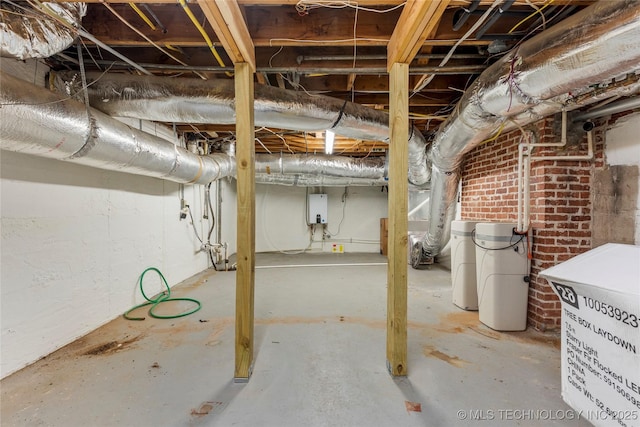 3855 S Utica Ave, Tulsa, OK 74105 - unfinished basement with a water softener