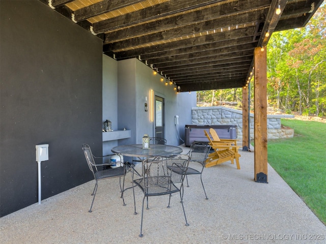 view of patio / terrace featuring outdoor dining area