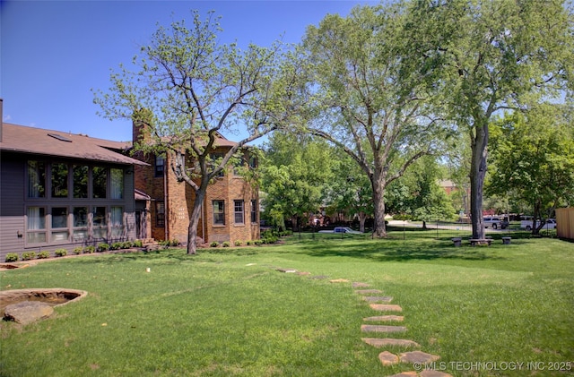 2156 S Owasso Pl, Tulsa, OK 74114 - view of yard with fence