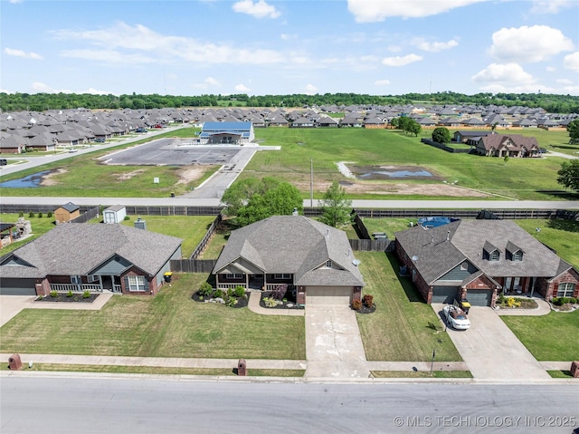 birds eye view of property featuring a residential view