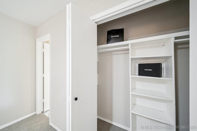 view of closet