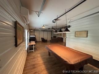 277 Oak Hollow Rd, Eufaula, OK 74432 - game room with pool table and wood finished floors