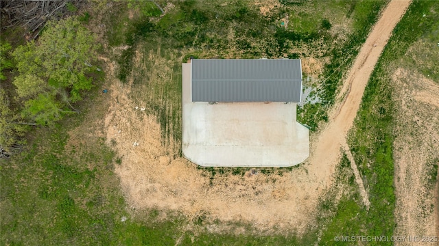 65365 E 155th Rd, Wyandotte, OK 74370 - birds eye view of property