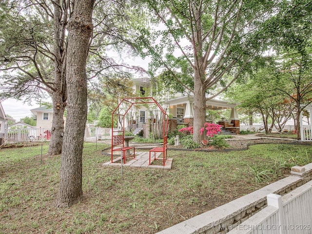 1805 W Easton St, Tulsa, OK 74127 - view of yard