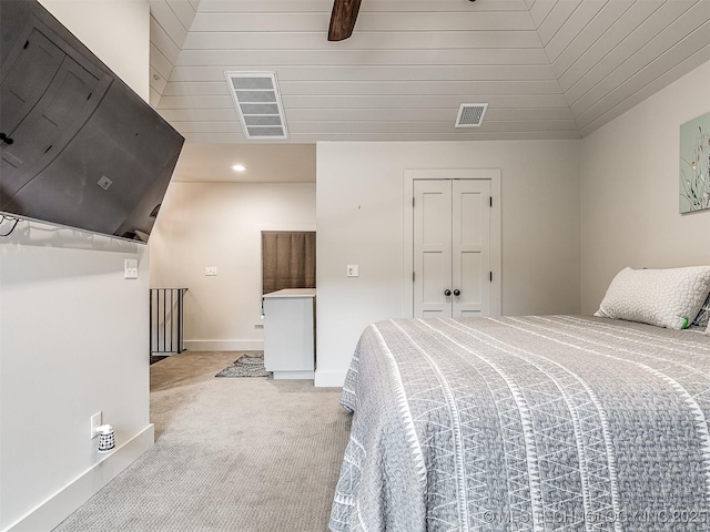 1805 W Easton St, Tulsa, OK 74127 - bedroom featuring light colored carpet and a closet