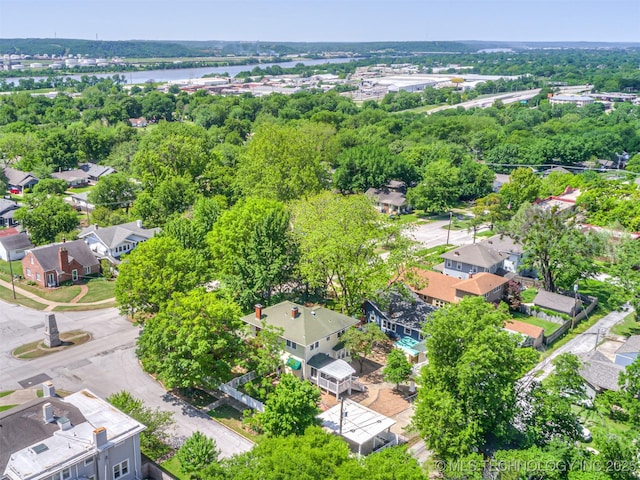 1805 W Easton St, Tulsa, OK 74127 - aerial view of residential area featuring a nearby body of water