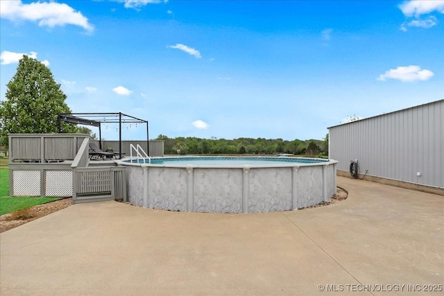 pool featuring a deck