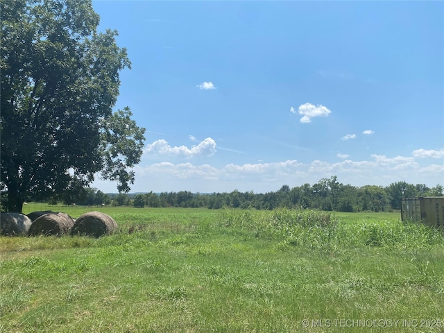 view of landscape with a rural view
