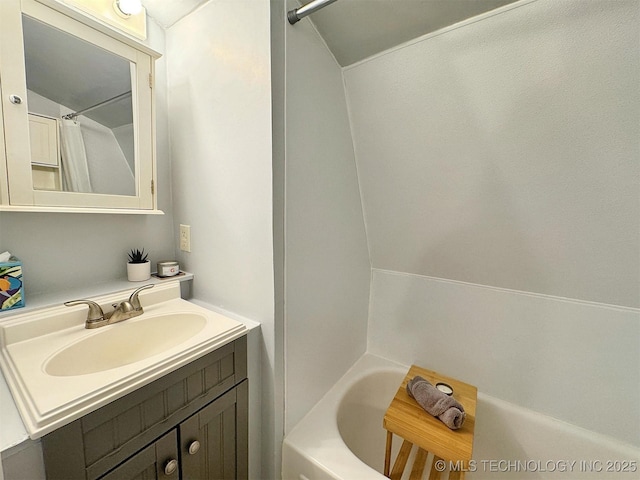 full bath featuring vanity