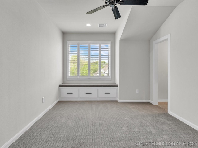 13651 S 26th St, Jenks, OK 74008 - spare room with a ceiling fan, light carpet, and baseboards