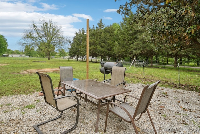 view of patio / terrace featuring outdoor dining area