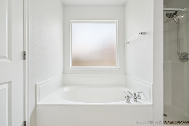 13323 S 21st St, Bixby, OK 74008 - bathroom featuring a shower stall and a garden tub