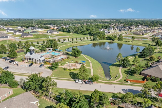 13323 S 21st St, Bixby, OK 74008 - aerial view of residential area with a large body of water