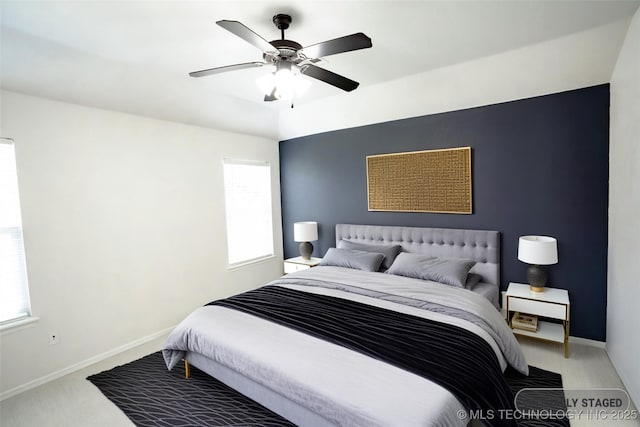13323 S 21st St, Bixby, OK 74008 - carpeted bedroom featuring baseboards and ceiling fan