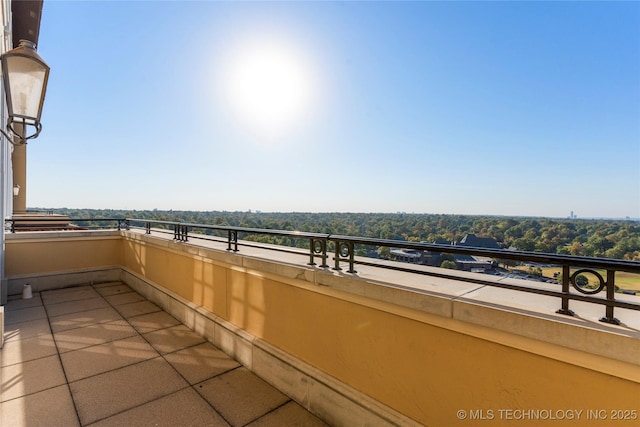 view of balcony
