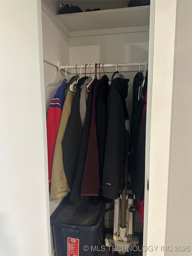 view of closet