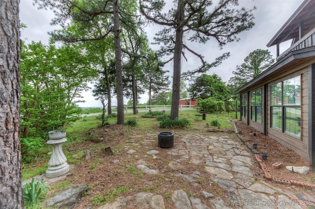 16703 Grisham Ave, Sapulpa, OK 74066 - view of yard with a patio