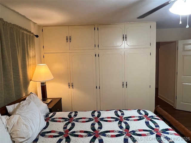 1029 N Kenwood Ave, Broken Arrow, OK 74012 - bedroom featuring a closet and ceiling fan
