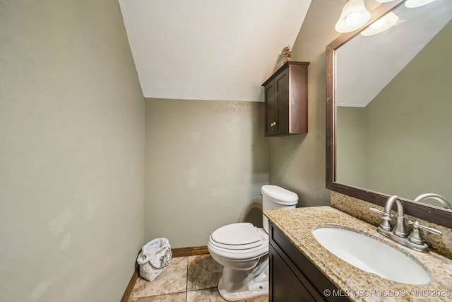 6605 S 1st St, Broken Arrow, OK 74012 - bathroom with vaulted ceiling and vanity