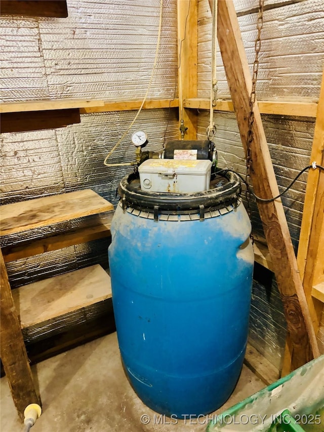 interior details with concrete floors