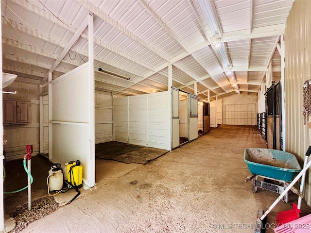 view of stable