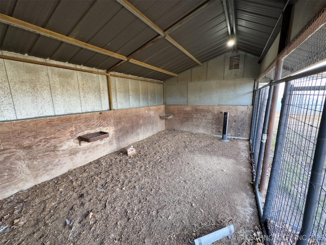 view of stable featuring visible vents