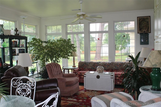 sunroom / solarium with visible vents