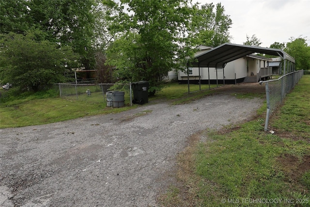 exterior space with driveway