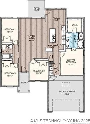 6342 E 148th St S, Bixby, OK 74008 - floor plan / room layout