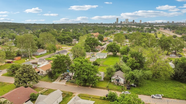 drone / aerial view with a residential view