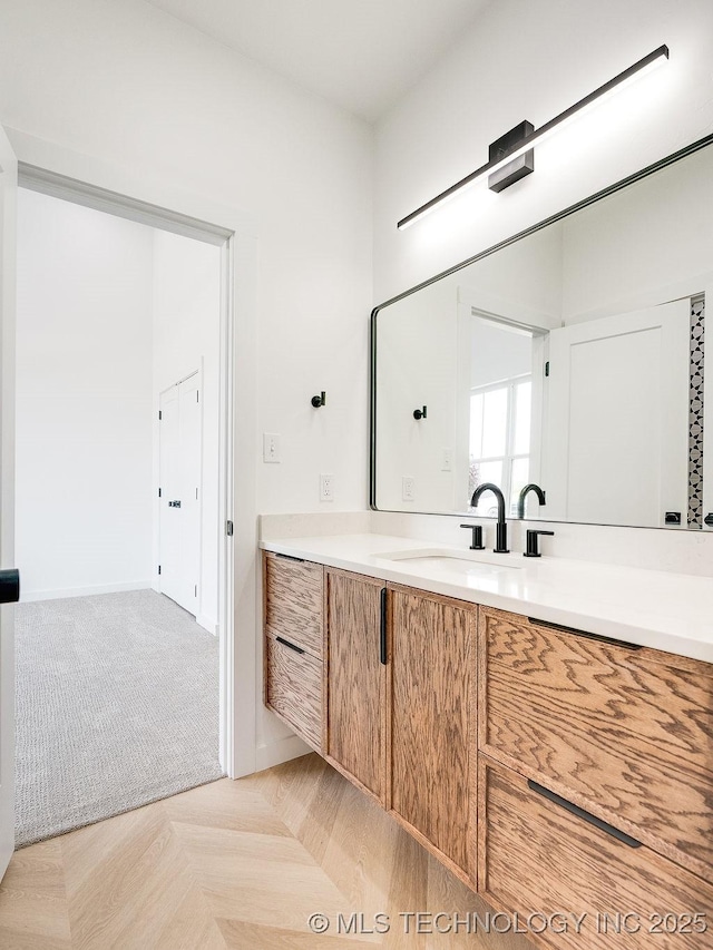 bathroom featuring vanity