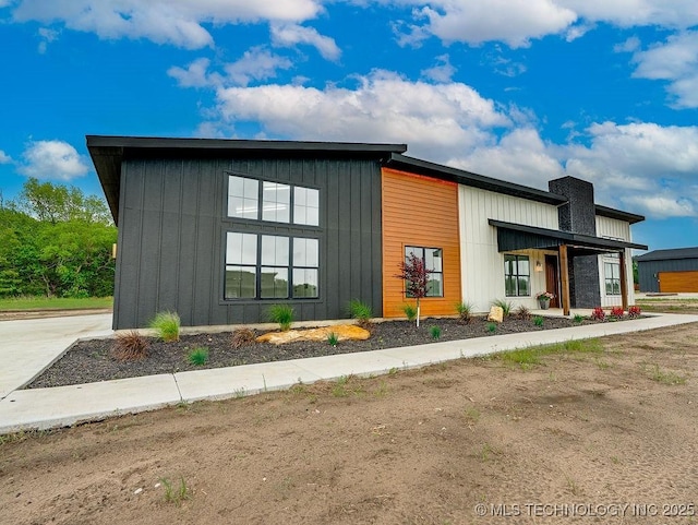 view of front of property with board and batten siding