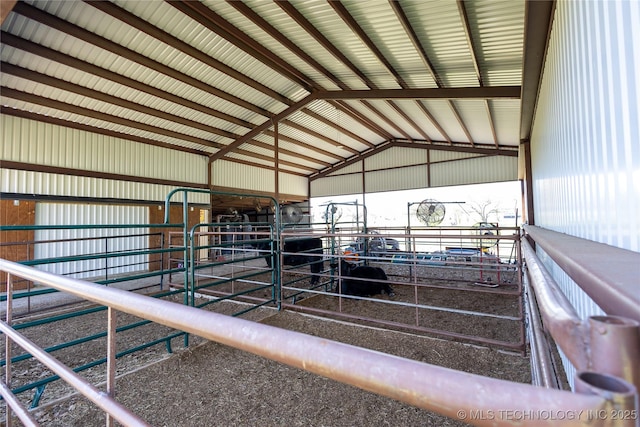 view of horse barn