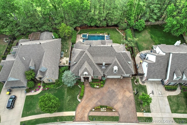 drone / aerial view