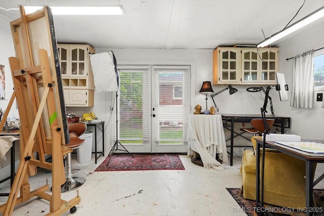 5729 E 25th Pl, Tulsa, OK 74114 - miscellaneous room featuring unfinished concrete floors