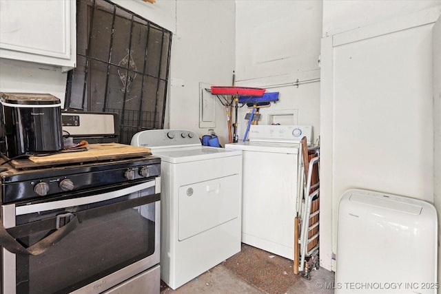 5729 E 25th Pl, Tulsa, OK 74114 - washroom with washer and dryer