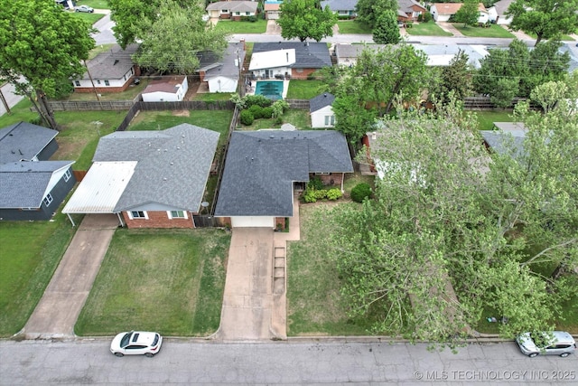 5729 E 25th Pl, Tulsa, OK 74114 - aerial view featuring a residential view