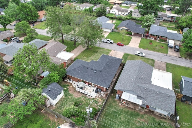 5729 E 25th Pl, Tulsa, OK 74114 - bird's eye view featuring a residential view