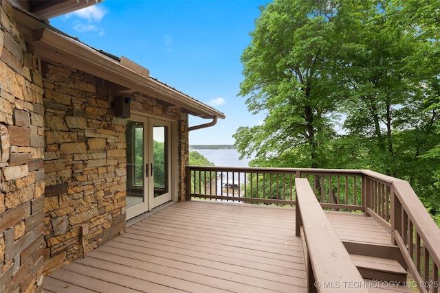 53402 E 332nd Loop, Jay, OK 74346 - deck with french doors and a water view