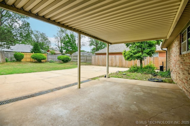 view of patio / terrace featuring a fenced backyard