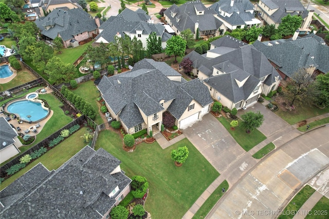 4401 S Quinoa Ave, Broken Arrow, OK 74011 - aerial overview of property's location featuring nearby suburban area and a pool area