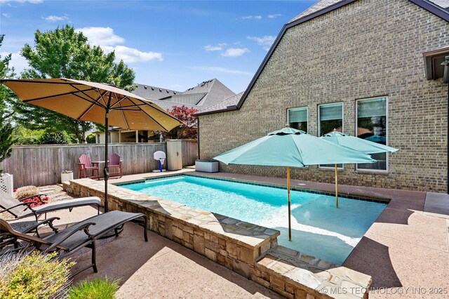 4401 S Quinoa Ave, Broken Arrow, OK 74011 - view of pool featuring a patio area