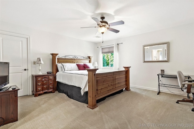 4401 S Quinoa Ave, Broken Arrow, OK 74011 - carpeted bedroom with ceiling fan and baseboards