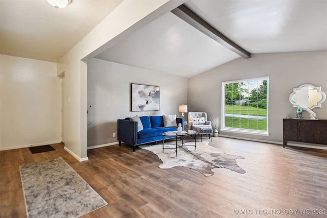 6727 S Richmond Ave Unit 632, Tulsa, OK 74136 - living room featuring wood finished floors and baseboards