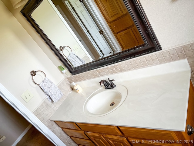 bathroom with vanity