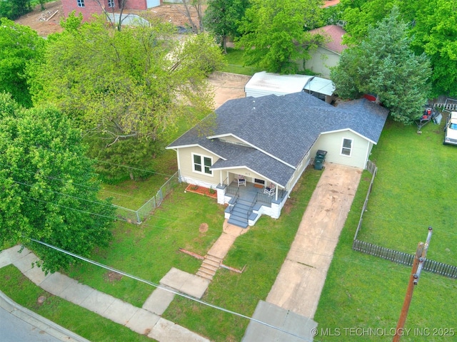 birds eye view of property