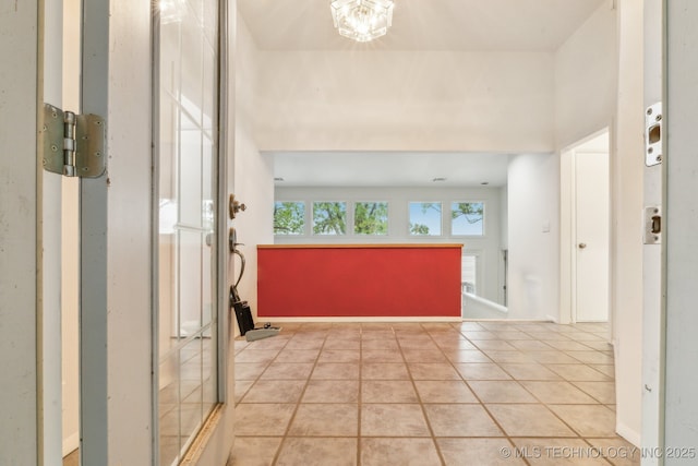 foyer entrance featuring tile patterned floors